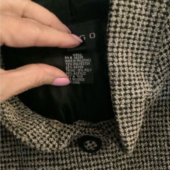 Virgo Skirt suit /Dress Removable faux Fur collar Sz 14 - Picture 8 of 9